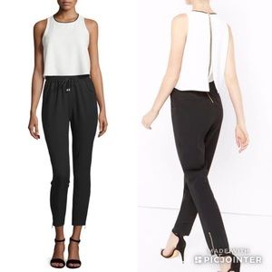 Ted Baker Black and White Textured Jumpsuit 🖤🤍